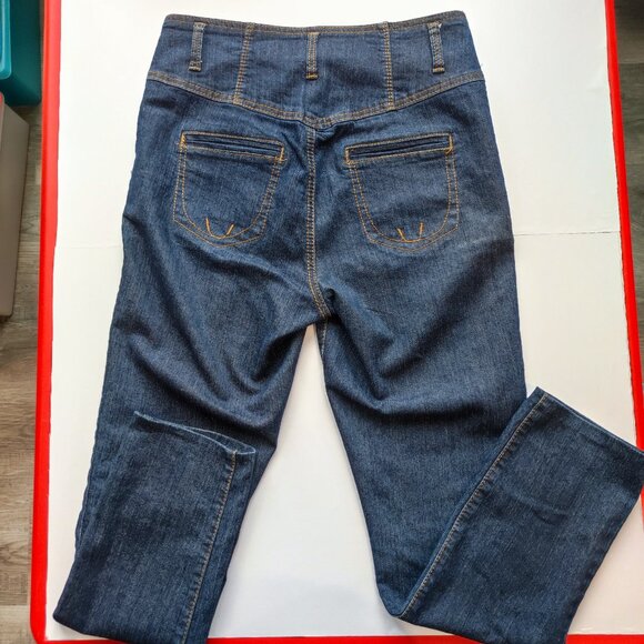Seduction Sirens jeans high rise denim blue women's junior size 9 - Picture 3 of 11